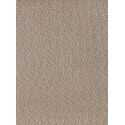Sofa Mara, structure effet cuir blanc, coussin tissu sable, Slide