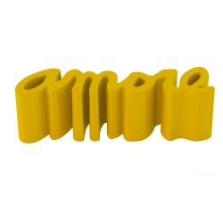Banc Amore, Slide Design jaune safran Mat