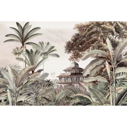 Tapis vinyle Jungle rectangulaire, 139 x 198 cm, collection Orient extrême Pôdevache