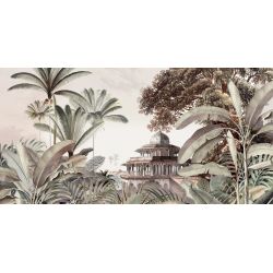 Tapis vinyle Jungle rectangulaire, 95 x 300 cm, collection Orient extrême Pôdevache