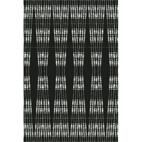 Tapis vinyle Visage noir et blanc rectangulaire, 99x150cm, collection Terra Nova Pôdevache