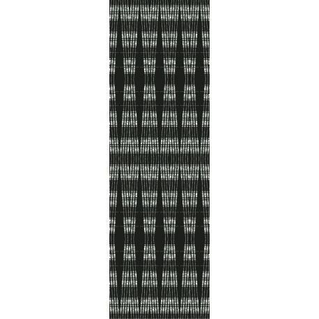Tapis vinyle Visage noir et blanc rectangulaire, 95x300cm, collection Terra Nova Pôdevache