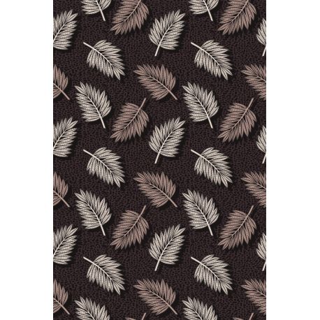 Tapis vinyle Fleurs et oiseaux rectangulaire, 99x150cm, collection Orient extrême Pôdevache