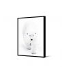 Toile encadré Ours blanc qui marche 50 x 70 cm, collection My gallery, Pôdevache