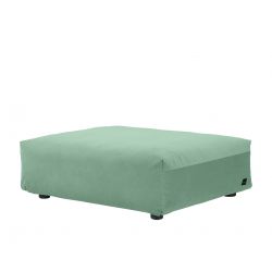 Module d\'assise taille L pour le canapé Vetsak, velours vert menthe 105 x 105 x H37