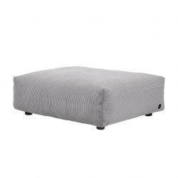 Module d\'assise taille L pour le canapé Vetsak, velours cotelé gris clair 105 x 105 x H37