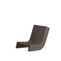 Chaise longue Twist, Slide Design marron chocolat