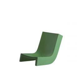 Chaise longue Twist, Slide Design vert sauge