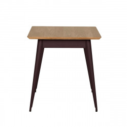 Table 55 Plateau Chêne, Chocolat noir, Tolix, 70 X 70 X H74 cm