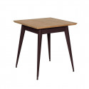 Table 55 Plateau Chêne, Chocolat noir, Tolix, 70 X 70 X H74 cm
