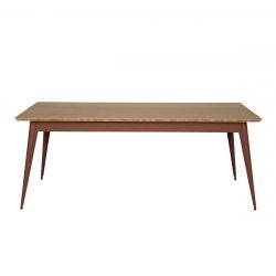 Table 55 Plateau Chêne, Rouille fauve, Tolix, 190 X 80 X H74 cm