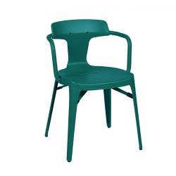 Chaise T14 Inox, Tolix vert canard mat fine texture
