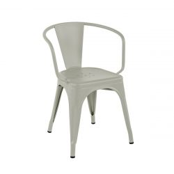 Set de 2 fauteuils A56 Brillant, Tolix gris soie