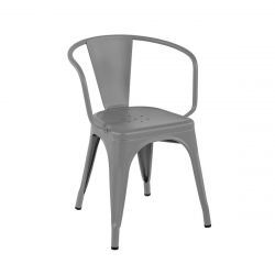 Set de 2 fauteuils A56 Brillant, Tolix gris souris