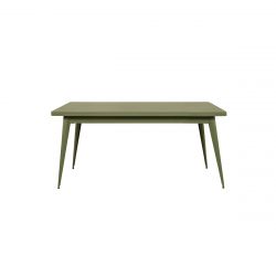 Table 55, Tolix vert olive mat fine texture 130x70 cm