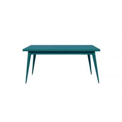 Table 55 Brillant, Tolix vert canard 130x70 cm