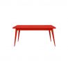 Table 55, Tolix rouge poivron mat 130x70 cm