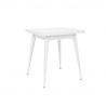 Table 55, Tolix blanc pur brillant brillant 70 x 70 x H74 cm