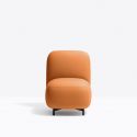 Petit fauteuil Buddy, tissu rose, Pedrali, H72xL55xl62