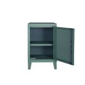 Petit meuble de rangement B1 H64 slim perforé, Vert lichen, Tolix, 40x28xH64cm