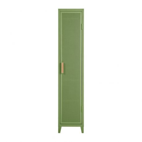 Rangement vestiaire B1 haut perforé, vert anis, mat, Tolix, 50 x 40 x H192,5 cm