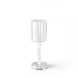 Lampe cylindrique Gatsby cristal, Vondom Led blanche