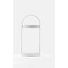 Lampe de table sans fil Giravolta, Pedrali blanche taille S, H. 33 x D. 15 cm