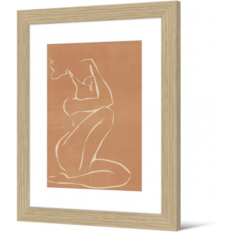 Image encadrée silhouette, 50 x 70 cm, collection Still Life, Pôdevache