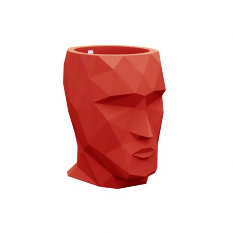Pot Adan, Vondom laqué rouge, 30 x 41 x Hauteur 42 cm