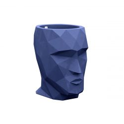 Pot Adan, Vondom laqué brillant bleu, 30 x 41 x Hauteur 42 cm