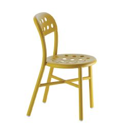 Pipe Chair sans accoudoir, Magis aluminium moutarde
