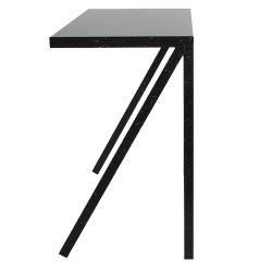 Bureaurama, table haute Magis, aluminium noir moucheté, L.115,5 x P. 62 x H.102,5 cm