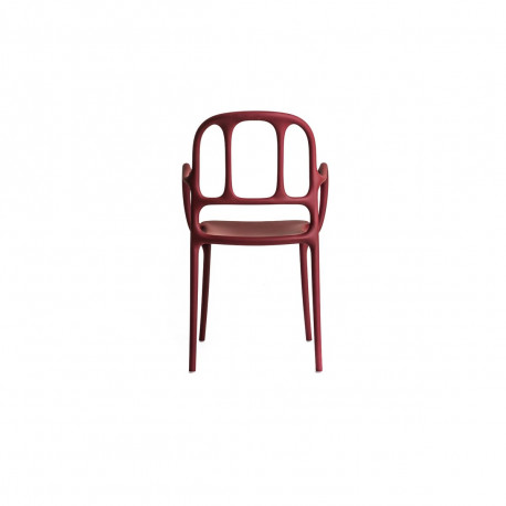 Chaise Milà, rouge, 44,5 x 48 x H84,5 cm, Magis