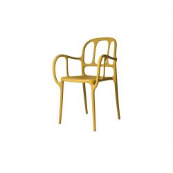 Chaise Milà, jaune, 44,5 x 48 x H84,5 cm, Magis