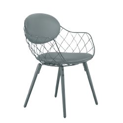 Chaise Pina, gris, revêtement tissu, 44 x 45 x H81 cm, Magis