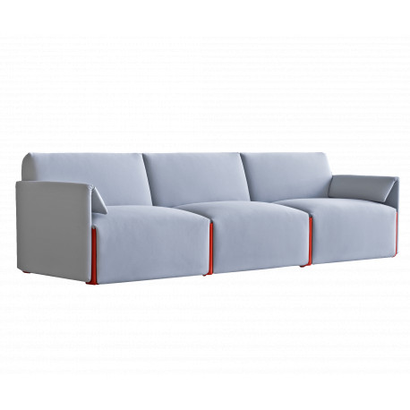 Canapé 3 places avec accoudoirs Costume, gris, 93 x 86 x H76, Magis