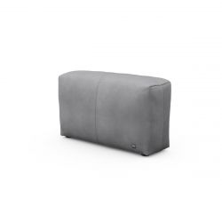 Module vertical en cuir gris foncé, taille L pour le canapé Vetsak, L.105 x H 60 x P 31.5 cm