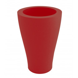 Grand pot XL Curvada rouge diamètre 80 x hauteur 180 cm, Vondom