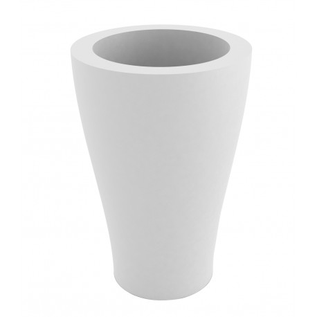 Grand pot XL Curvada blanc diamètre 80 x hauteur 180 cm, Vondom