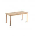 Table en teck rectangulaire Pevero 80x160xH74 cm, Unopiù