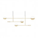 Leaves Pendant Bolia, Brass lacquered metal