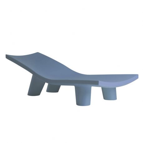 Chaise longue Low Lita lounge, bleu poudré, Slide Design