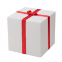 Cadeau Lumineux Merry Cubo, Slide Design blanc 40cm
