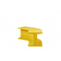 Banc modulable Iron jaune safran, W 121 x D 92 x H 45, Slide Design