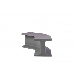 Banc modulable Iron gris argile, W 121 x D 92 x H 45, Slide Design