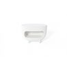Comptoir bar multifonctionnel Splay blanc lait, Slide Design, L130 x P70 x H98 cm