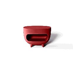 Comptoir bar multifonctionnel Splay rouge, Slide Design, L130 x P70 x H98 cm