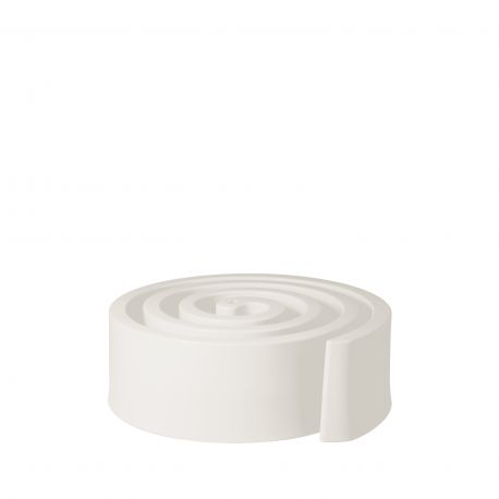 Banc spiral Summertime blanc lait, Slide Design, L129 x P120 x H43 cm