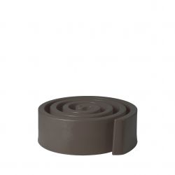 Banc spiral Summertime marron chocolat, Slide Design, L129 x P120 x H43 cm