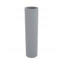 Pot de fleur Cylindrique Torre gris argent basic Vondom 25 x 100